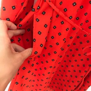 Vintage red dress with pockets